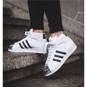 adidas Women's Sneaker Pro Model Metallic Silver Hard Toe ARTBB2131 Hight Top 9